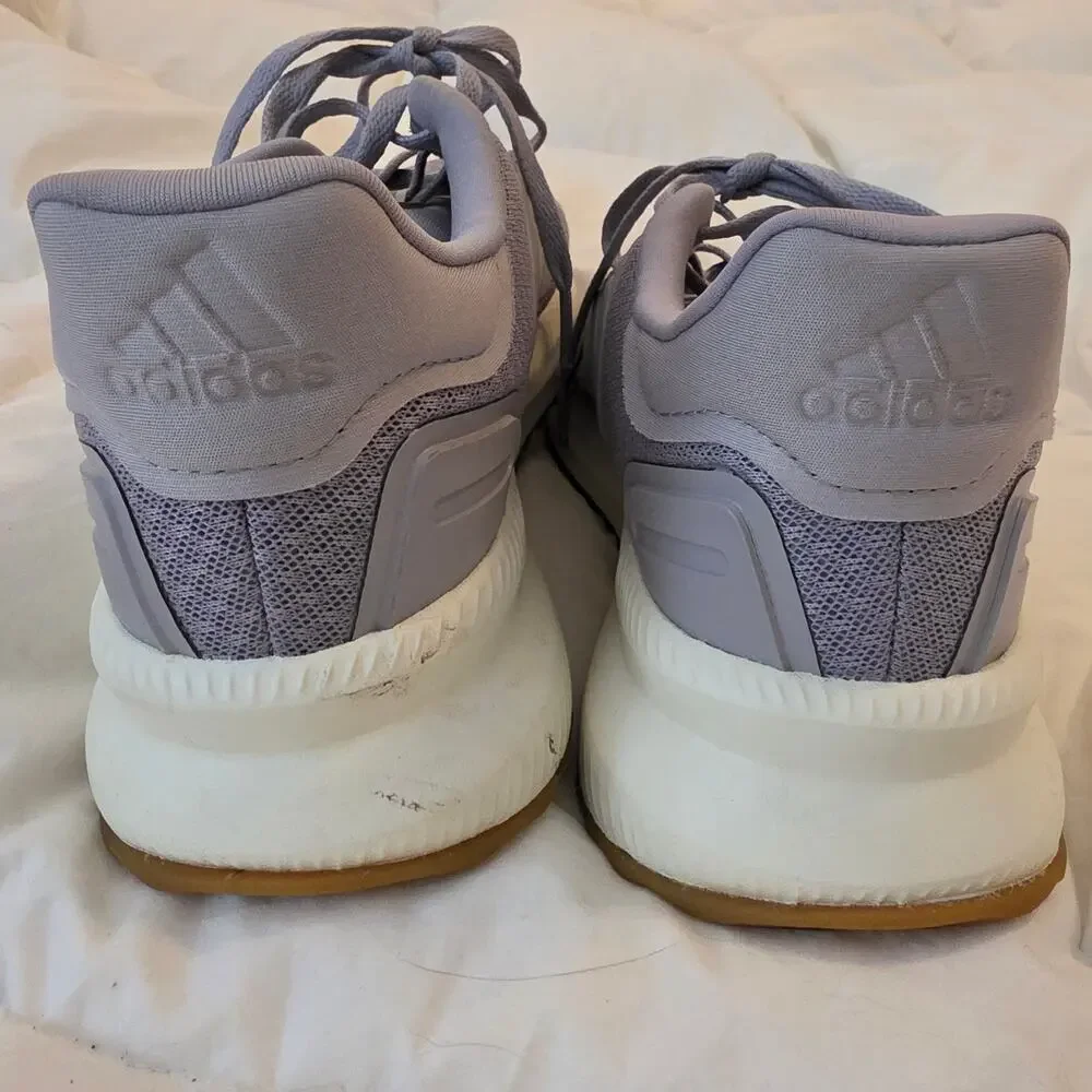 adidas Cloudfoam Comfort Gray Sneakers Women’s 9 Gum Sole Running Walking Shoes